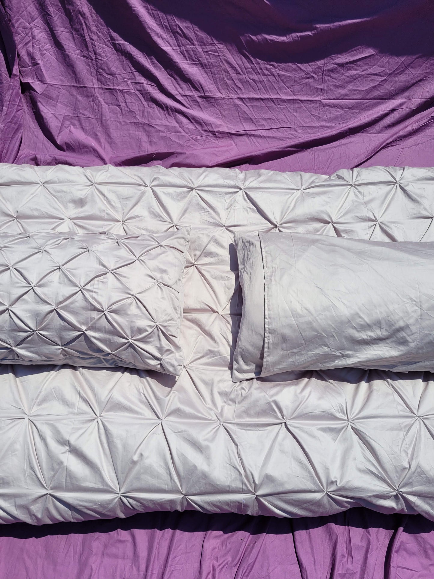 Pintuck Style Duvet Cover + Duvet Combo, 400TC Egyptian Cotton Sateen