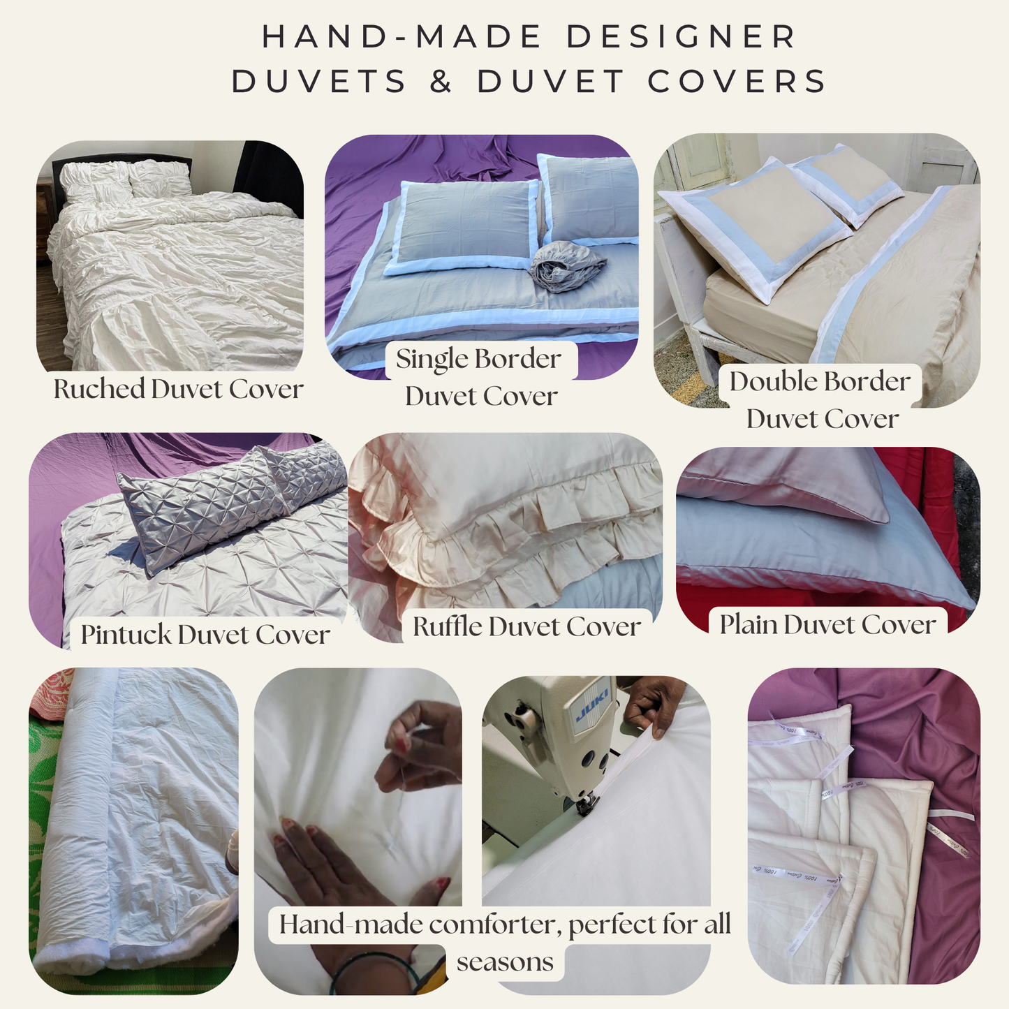 Boxy Ruched Duvet Cover + Duvet Combo, 400TC Egyptian Cotton Sateen