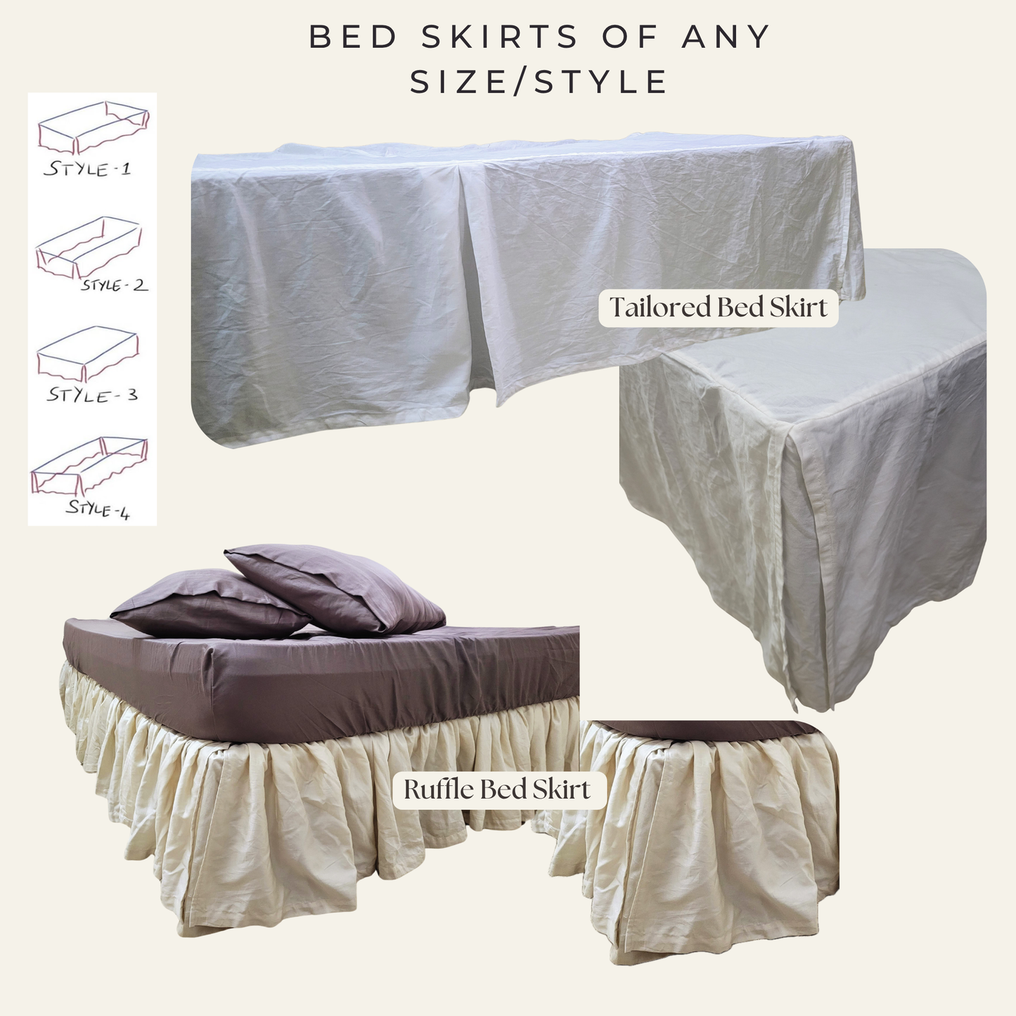 Boxy Ruched Duvet Cover + Duvet Combo, 400TC Egyptian Cotton Sateen
