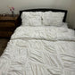 Boxy Ruched Duvet Cover + Duvet Combo, 400TC Egyptian Cotton Sateen