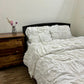 Boxy Ruched Duvet Cover + Duvet Combo, 400TC Egyptian Cotton Sateen