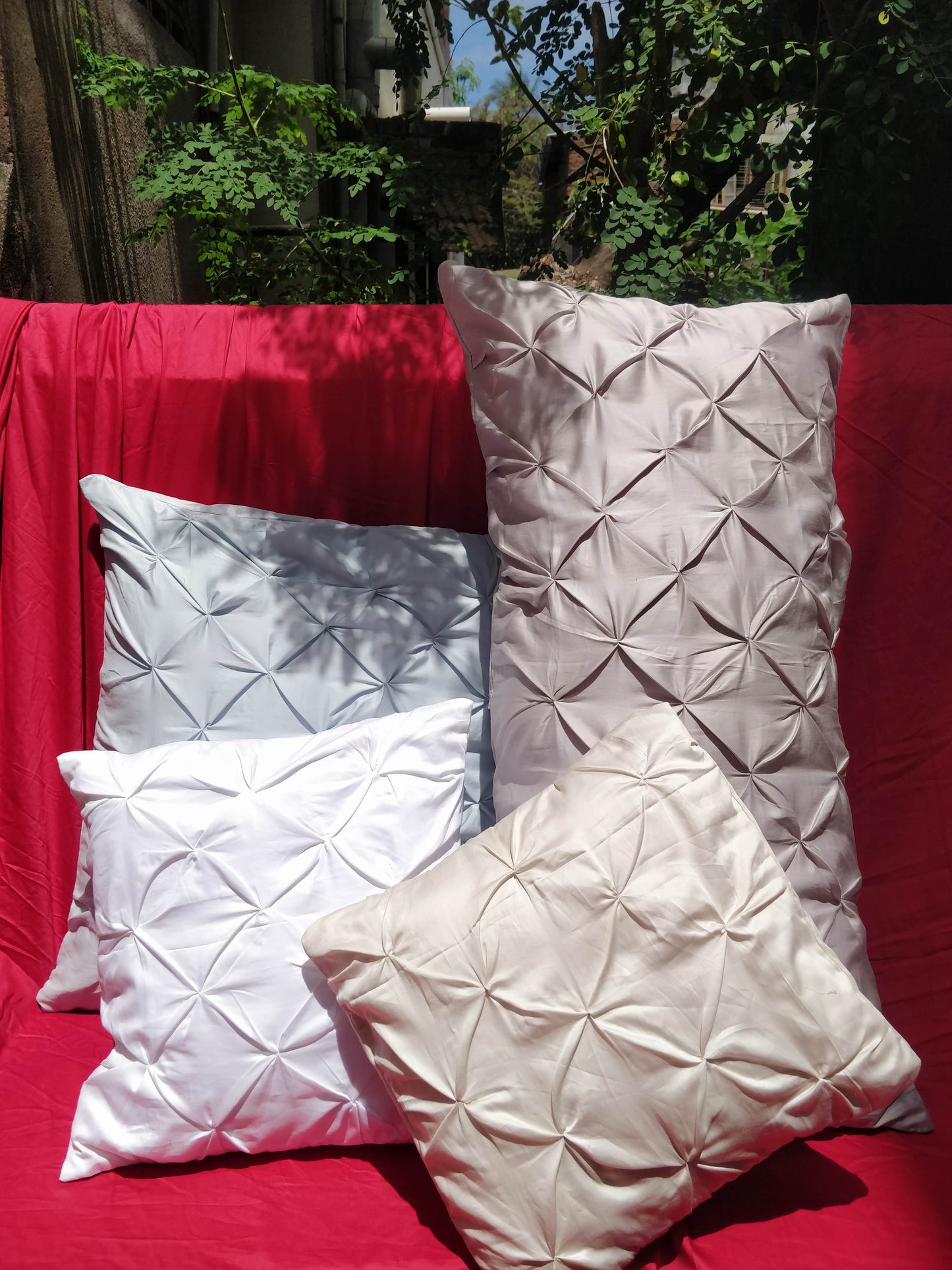 Pintuck Style Duvet Cover + Duvet Combo, 400TC Egyptian Cotton Sateen