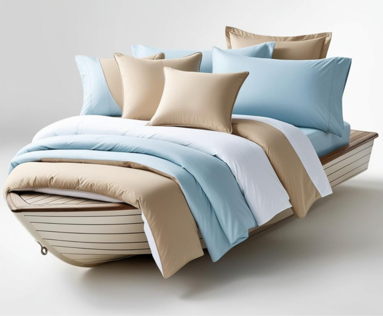 Boxy Ruched Duvet Cover + Duvet Combo, 400TC Egyptian Cotton Sateen